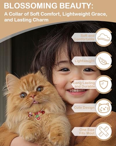 GoldTiger Beaded Cat Collar，Cute Cat Collar with Breakaway and Paw Print Pendant - Adjustable Bracelet Style for Medium to Small Cats, Size 7.87~11.81 Inches - color: gray