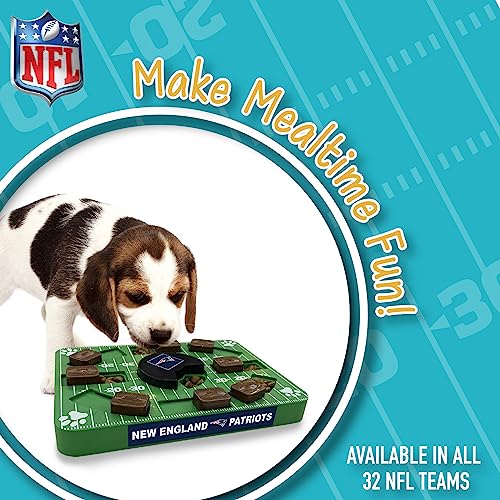 Pets First NFL New England Patriots Puzzle Toy, Puzzle Treat Dog Toy, Interactive Dog Treat Toy, Dog Puzzle - color: NEW ENGLAND PATRIOTS, size: Standard