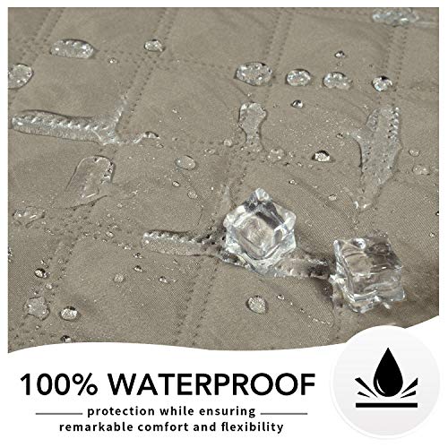 Easy-Going 100% Waterproof Dog Bed Cover, Non-Slip Pet Blanket for Furniture, Washable Couch Cover, Repleasement Sofa Cover (68X82 in,Beige) - color: Beige, size: 68x82 in