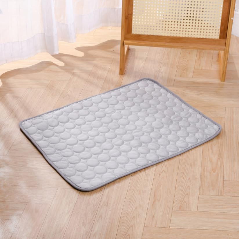 1pcs Dog Bed Cover Pet Blanket for Furniture Bed Couch Sofa Reversible, Breathable, Washable Pet Blankets, Dog Cooling Mat, Light Grey, 70 * 55cm - color: Light Grey, size: 70*55cm
