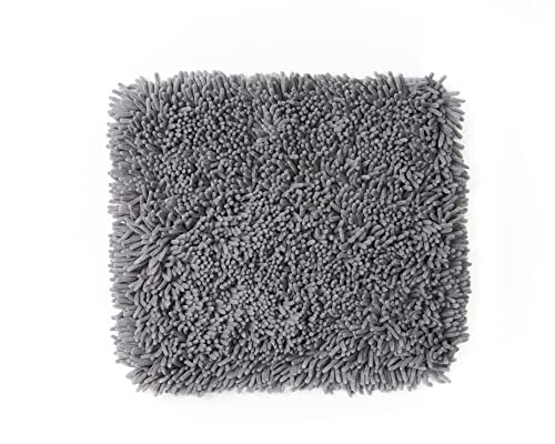 Pet Parents Forager Slow Feeder CAT and Dog Snuffle MAT and Feeding MAT, Forest Grey, Large