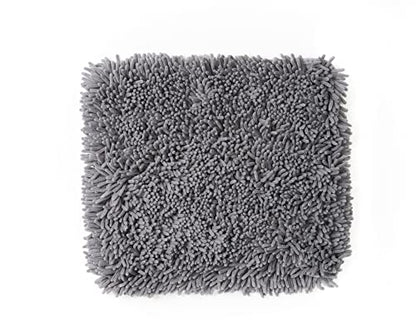 Pet Parents Forager Slow Feeder CAT and Dog Snuffle MAT and Feeding MAT, Forest Grey, Large
