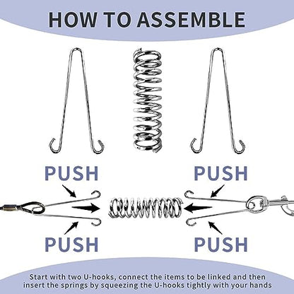 Dog Leash for Dogs Up to 250 Pound,Heavy Duty Leash Made of Coated Wire Rope for Large and Medium Dogs with Dog Leash Metal Shock Absorbing Spring