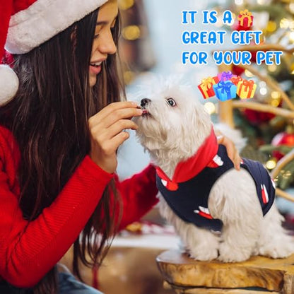 Reginary 10 Pack Small Dog Sweaters Fleece Pet Dog Clothes with Leash Ring Soft Warm Winter Puppy Plaid Shirt(Bright) - size: Small,3.3-5.5 lb, style: Bright