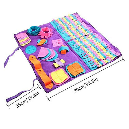 Pet Toy Pet Dog Sniffing Mat Training Blanket Find Food Play Toys Dog Mat for Relieve Stress Interactive Puzzle Sniffing Mat Pad