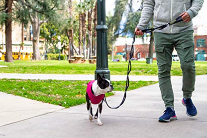 Gooby Puffer Vest Dog Jacket - Purple, Medium - Ultra Thin Windbreaker with Dual D Ring Leash - Water Resistant Small Dog Sweater Coat - color: Purple, size: Medium chest (18")
