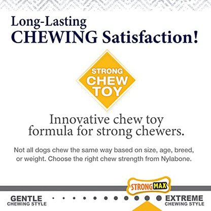 Nylabone Gourmet Style Wishbone Strong Chew Toy for Dogs, Chicken Flavor, Small - Up to 25 lbs, 1 Count - size: Small