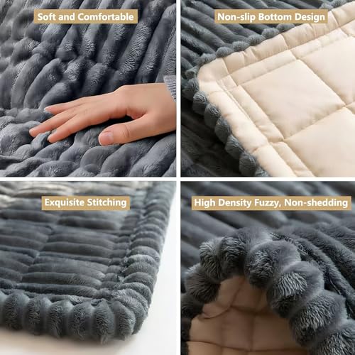Backseat Dog Car Bed Mat, Non-Slip Travel Dog Bed for Backseat Extenders, Lightweight & Easy-to-Store, Soft Durable & Easy-to-Clean Car Seat Protector for SUVs, Trucks & Sedans (23.5" x 51")