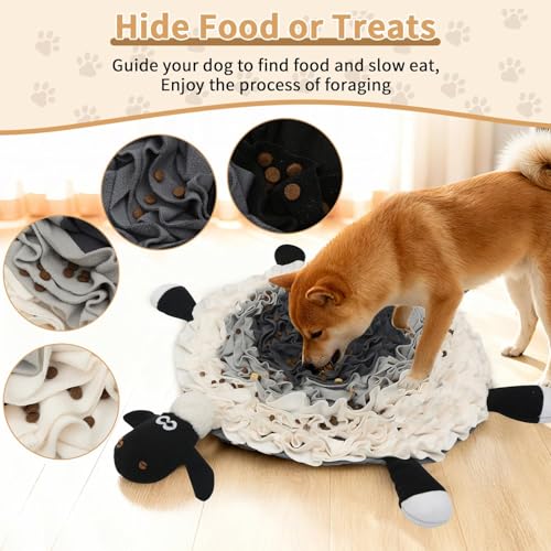 Snuffle Mat for Dogs - Interactive Feeding & Smell Training Toy, Puzzle Slow Feeder for Large, Medium & Small Dogs, Keeps Them Busy, Fun Treat Dispenser & Enrichment Toy