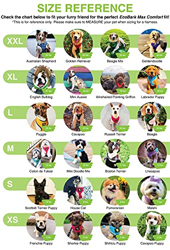 EcoBark Dog Harness - Eco-Friendly Max Comfort Harnesses - Luxurious Soft Mesh Halter - Over the Head Harness Vest- No Pull and No Choke for Puppy, Toy Breeds & Small Dogs (Small, Black) - color: Black
