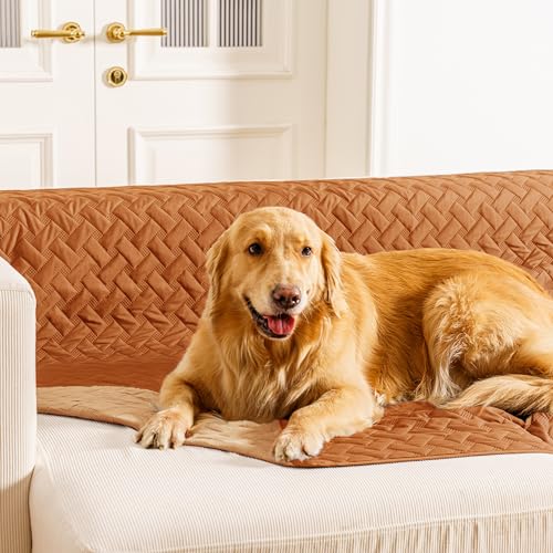 gogobunny 100% Double Sided Waterproof Dog Blanket Soft Pet Bed Cover Reversible Protect Furniture Couch Sofa Car for Puppy Cat Kids (Dark Pumpkin/Light Pumpkin, 30x30 Inch (Pack of 1)) - color: Dark Pumpkin/Light Pumpkin, size: 30x30 Inch (Pack of 1)