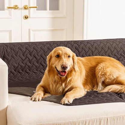 gogobunny 100% Double Sided Waterproof Dog Blanket Soft Pet Bed Cover Reversible Protect Furniture Couch Sofa Car for Puppy Cat (Dark Coffee/Light Coffee, 30x30 Inch (Pack of 1)) - color: Dark Coffee/Light Coffee, size: 30x30 Inch (Pack of 1)