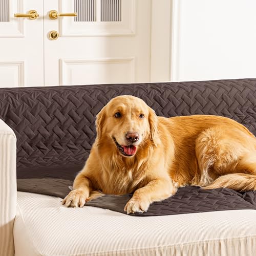 gogobunny 100% Double Sided Waterproof Dog Blanket Soft Pet Bed Cover Reversible Protect Furniture Couch Sofa Car for Puppy Cat (Dark Coffee/Light Coffee, 30x30 Inch (Pack of 1)) - color: Dark Coffee/Light Coffee, size: 30x30 Inch (Pack of 1)