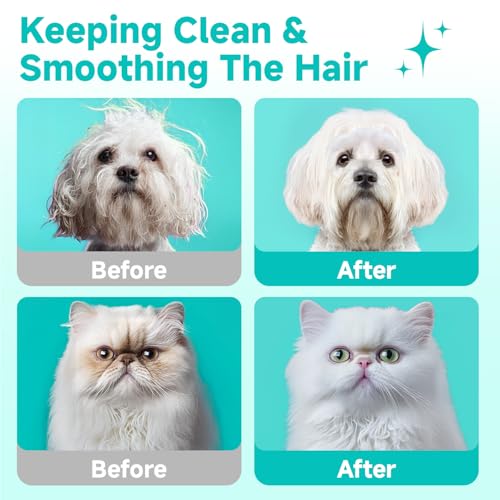 Pet Glove Wipes for Dogs and Cats [Individually Wrapped][Hypoallergenic Cleaning & Deodorising] Glove Bathing Wipes Moisture-rich Thickened Gloves for Daily Care, Traveling, Rinse Free Grooming Wipes - size: 12 pcs