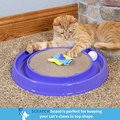 Kitty City Cat Scratchers - Cat Scratching Pad & Ball Track Scratcher - color: A) XL Scratcher