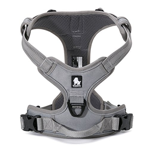 SGODA Dog Vest Harness, Grey, Medium - color: Grey, size: Medium Chest 22-27"
