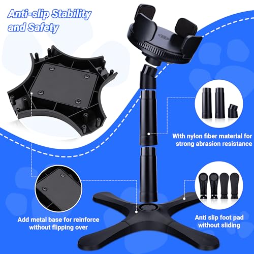 Dog Bowls,Elevated Adjustable Dog Bowl Stand with 3 Heights & Tilted Feeding Design, Raised Stand Compatible with Medium & Large Breeds(2 Pack) Black - size: B - Dog Bowls Stand 2 Pack