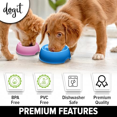 Dogit Go Slow Anti-Gulping Dog Bowl, Blue, X-Small - color: Blue, size: Extra Small