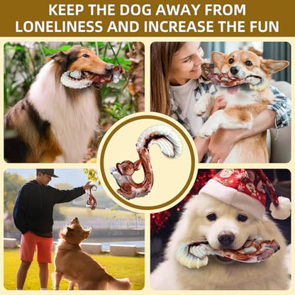 Indestructible Dog Toys for Aggressive Chewers, Tough and Durable Chew Toys for Large Medium Dogs, Interactive Dog Chew Toys to Keep Them Busy (F Squirrel+Crab) - color: F Squirrel+Crab