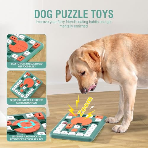 Dog Puzzle Toys, Treat Dispensing Dog Enrichment Toys for IQ Training and Brain Stimulation, Interactive Mentally Stimulating Toys as Gifts for Puppies, Cats, Dogs (L-Level 4) - color: L-Level 4