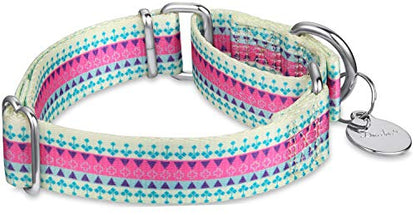 Puppy Collar Martingale Dog Collar - No Pull Anti-Escape Pet Collar for Small Dogs, Adjustable 11 Inch to 15.5 Inch, Candy Purple - color: Candy Purple, size: Small/Medium: 11"-15.5", 1" Wide