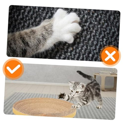 ULTECHNOVO 2pcs Replaceable Cat Scratcher Pads, Recycled Corrugated Cardboard Scratch Board, Sturdy Wear-Resistant Kitten Scratchers for Indoor Cat Accessories and Play