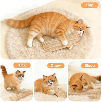 Sisal Catnip Pillow Toy Kickers, 2 Pack Interactive Nature Catnip Toys for Indoor Scratching, Chewing & Teething, Fun for Kittens and Adult Cats Anxiety Relief