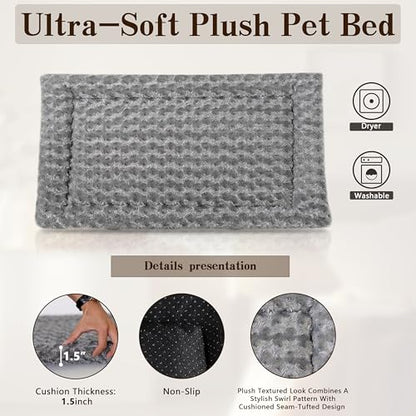 Dog Crate Furniture,Wooden Dog Crate End Table with Storage Drawer&Cushion&Tray, QC3.0 Wireless Charging,Dual USB,Small Dogs Rustic Style - color: Rustic Brown, size: 25.0"L x 19.0"W x 24.0"H