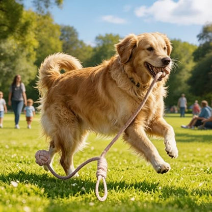 Durable Dog Rope Toys for Large-Medium Dogs, Interactive Dog Toys for Tug of War and Aggressive Chewers. 2 Cotton Pack Indestructible Teeth Cleaning and Interaction Toys.