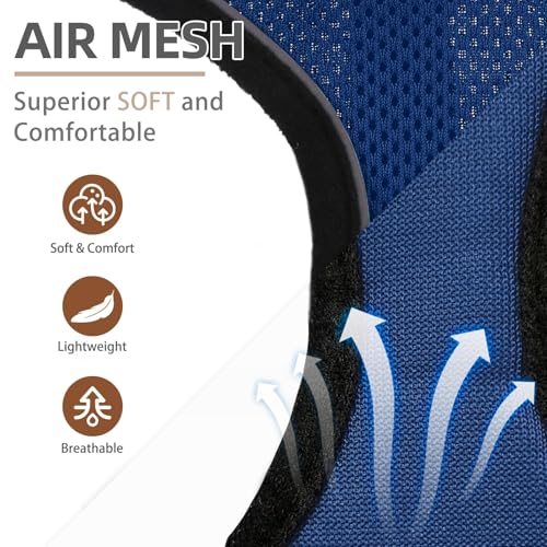 PUPTECK Soft Mesh Dog Harness and Leash Set Pet Puppy Cat Comfort Padded Vest No Pull Harnesses, Solid NavyBlue, XS - color: NavyBlue, size: XS (NECK: 10", CHEST: 10"-14")