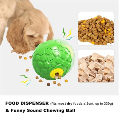 Dog Puzzle Toy – Durable Squeaky Chew Toy for Medium & Large Dogs, Treat Dispenser for Slow Feeding & Interactive Play (Green) - color: Green