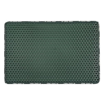 Cat Litter Mat Cat Litter Trapping Mat, Non-Slip Honeycomb Double Layer Design, Urine and Water Proof Material, Scatter Control, Less Waste, Easier to Clean Washable Cat Box Mat, Green - color: Green