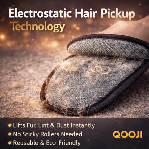Pro Pet Hair Remover Glove–Reusable Electrostatic Fur Cleaning Mitt for Dogs & Cats, Removes Hair from Furniture, Sofa, Carpet & Car, Grooming & Deshedding Tool (PinkYellow) - color: Pinkyellow