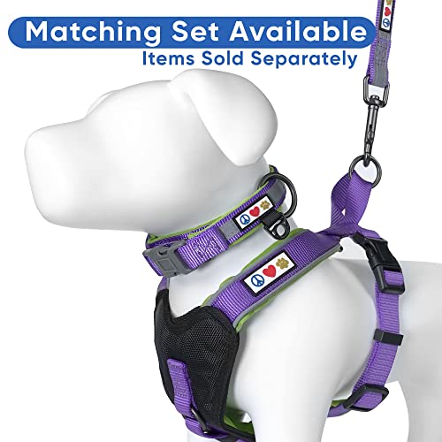 Pawtitas Reflective Padded Dog Harness for X-Small Dogs – Adjustable Puppy Step-in Vest | Fits Chest 14–18 in | No Pull Training Harness | XS | Purple - color: Purple, size: X-Small (Pack of 1)