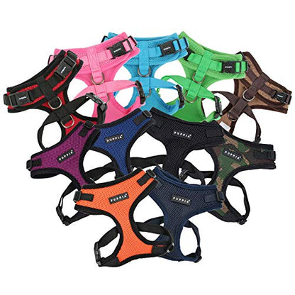 Authentic Puppia RiteFit Harness with Adjustable Neck, Navy, Medium - color: Navy, size: Medium