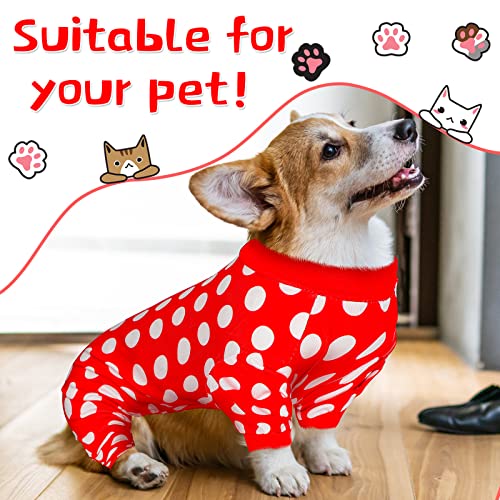 3 Pieces Dog Pajamas Puppy Soft Pets Clothes Dog Jumpsuit for Small Medium Large Pets Cute Apparel Bodysuits for Girl and Boy, 3 Styles(S Fits 3.3-5.5 lbs) - size: S Fits 3.3-5.5 lbs