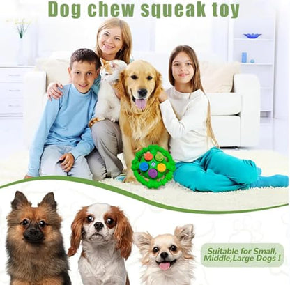 Toys for Aggressive Chewers,Squeaky Tough Dog Chew Toys,Encourage Natural Foraging Skills and Slow Food Training,Indestructible and Durable Nylon Toy,Dog Chew Toys for Large Medium Small Dogs