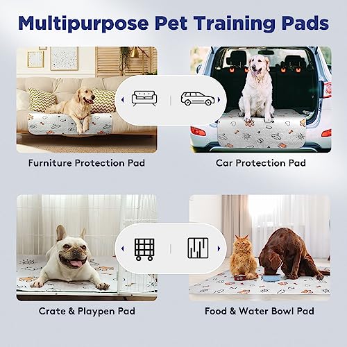 Washable Pee Pads for Dogs, Extra Large 60"x48" Super Absorbent Reusable Training Dog Pads, 100% Waterproof Non-Slip Dog Pee Pads Whelping Pads Dog Playpen Pads Extra Dog Pads Dog Mat Pet Pads - size: 48X60 (1 Pack)