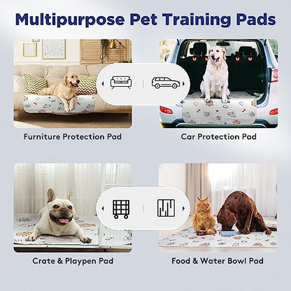 Washable Pee Pads for Dogs, 2 Pack Large 41"x41" Super Absorbent Reusable Pads for Dog Training Pads, 100% Waterproof Non-Slip Whelping Pads Dog Playpen Crate Mat Bed Pads - size: 41X41 (2 Packs)