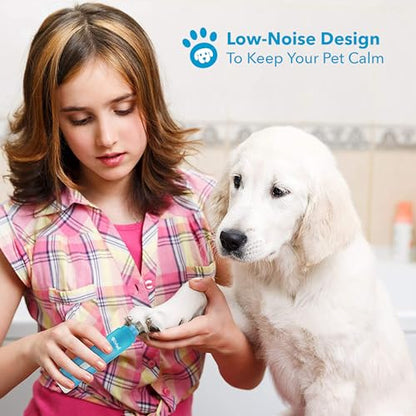 Boshel Quiet Noise Pet Nail Grinder for Dogs, Toenail Grinder for Large Breeds to Small Puppy and Cats