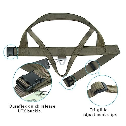 EXCELLENT ELITE SPANKER No Pull Dog Harness Padded Military Patrol Vest Adjustable Nylon Small Service Walking Dog Harness with Handle for Training Running(RGN-S) - color: RGN, size: S-(Chest 19.5-25.5")
