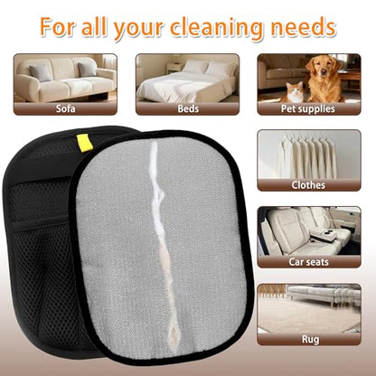 2-Pack Reusable Pet Hair Remover Gloves for Dogs & Cats – Electrostatic Dehairing Glove for Sofas, Furniture, Carpets, Car Seats & Pet Grooming – Eco-Friendly, Washable, Multi-Surface Tool