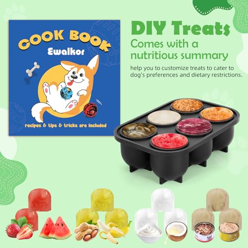 Dog Toys for Boredom - Frozen Treats Toy, Dog Toy Refillable Freezable Dog Food, Reduces Anxiety Chew Toy, Easy to Clean Interactive Dog Puzzle Toys, Treats Dispensing Dog Toys, 4-IN-1 Enrichment Toys - color: Green