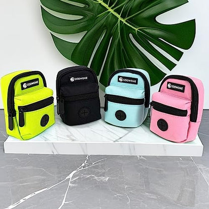 Dog Treat Pouch Dog Poop Bag Holder for Leashes, Pets Snack Container With Inner Small Bag, Puppy Supplies Perfect for Training and Walking - Hands Free Dog Waste Bag Dispenser -Dog Travel Accessories - color: Mint