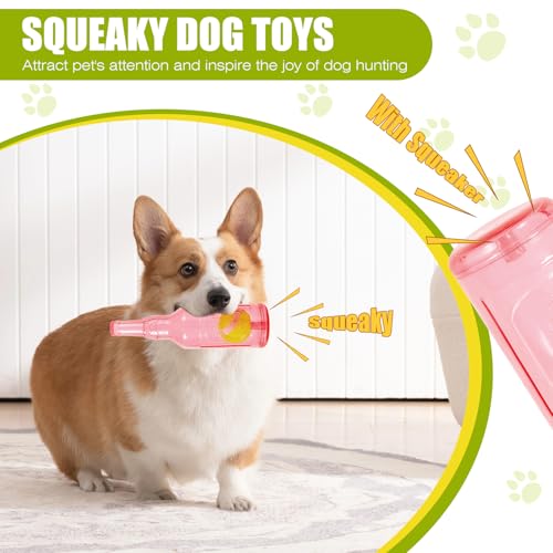 Dog Toy - Floating Fetch Toy with Squeak, Tennis Ball Inside (Single Large) - color: large