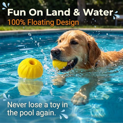4Pack Dog Balls - Durable Dog Toys for Aggressive Chewers, EVA Foam Dog Balls Float in Water (4pcs 9cm/3.54inch) - size: 4pcs3.54 inch