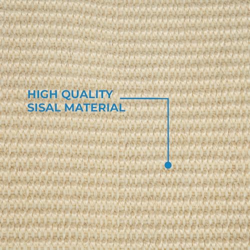 Best Pet Supplies Catify Cat Scratcher, Fun Interactive Scratchers, Posts, Poles, Claw Safe, Furniture Saver Indoor Play Support Natural Cat Behaviors Heavy Duty - Log (Cream), 22 x 17.28 - color: Beige Log
