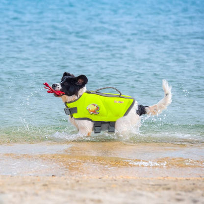 Dog Life Jacket - Small Dog Flotation Vest with Reflective Stripes and Rescue Handle - color: Green, size: Small