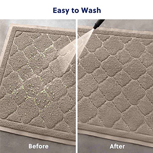 WePet Cat Litter Box Mat, Kitty Premium PVC Pad, Durable Trapping Rug, Phthalate Free, Urine-Resistant, Scatter Control, XXL 47 x 36 Inch, Champagne - color: #06 Champagne, style: Medallion/47 x 36 Inch
