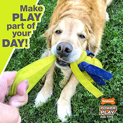 Nylabone Power Play Felt Football Gripz Fetch Toy, Squeaky Ball Chew Toy for Dogs, Large (1 Count) - size: Large